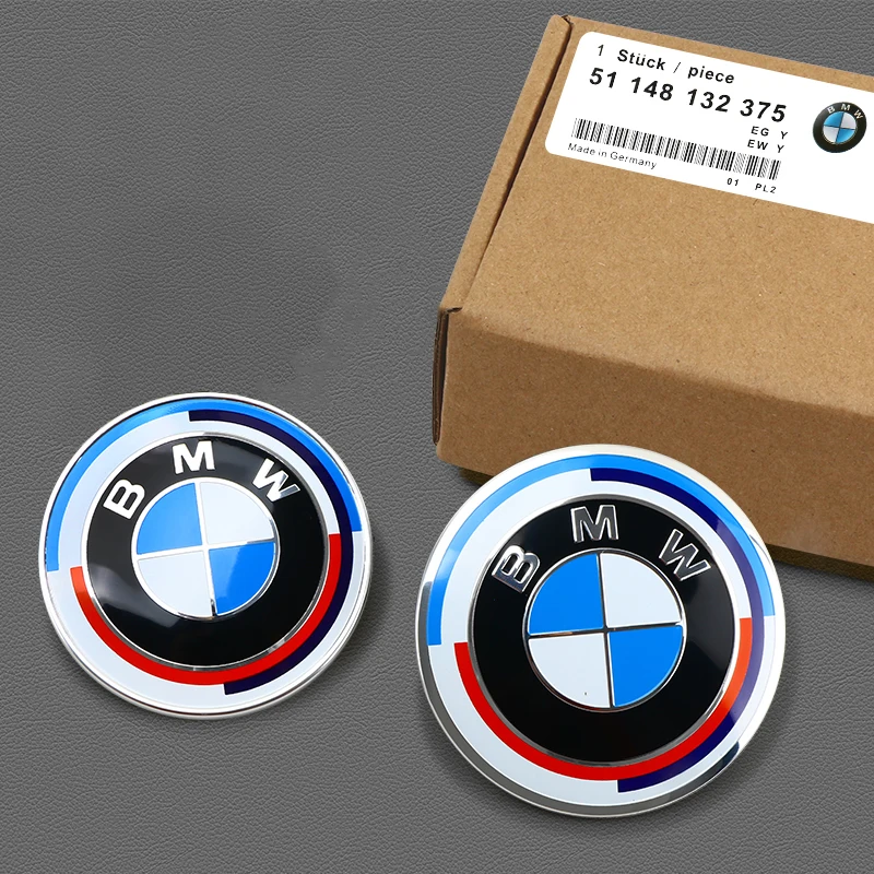 Car Sticker for BMW E39 E46 E30 E36 G20 E87 E60 E90 74mm 82mm Hood Emblem Front Bonnet Logo Trunk Cover Badge
