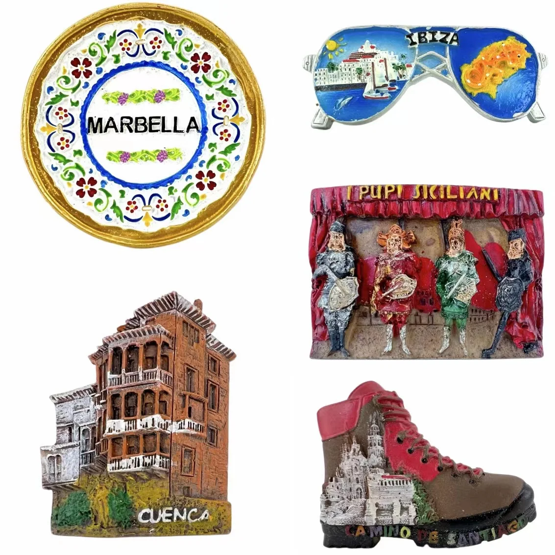 Forma della scarpa Ibiza Spagna 3D Frigorifero Magnete Viaggio Souvenir Collezione Regalo, Casa & Cucina Decorazione adesivo magnetico Ibiza Spagna Frigorifero Magnete