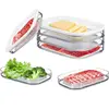 Meat Container for Fridge Bacon Lunch Meat Container for Refrigerator Meal Prep Containers Stackable Food Storage Boxes with Lid 6