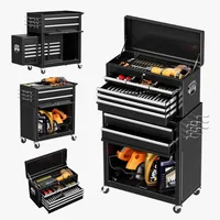 INTERGREAT Rolling Tool Chest with Wheels and 8 Drawers, Detachable Large Tool Cabinet with Lock for Garage 1