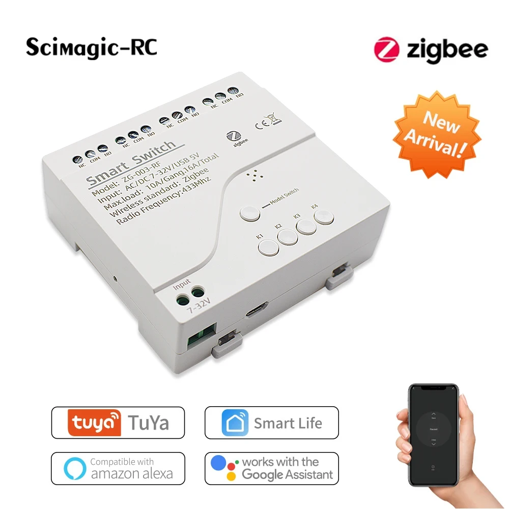 4-Channel-ZigBee-Smart-WiFi-Relay-Switch-Module-AC-DC-7-32V-12V-24V ...