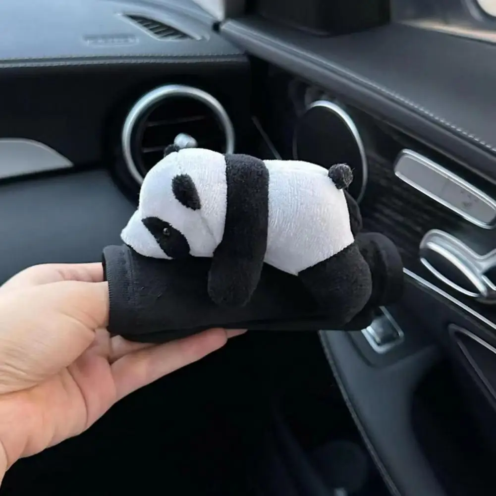 Peluche Panda Poggiatesta Cuscino Peluche Panda Accessori Per Auto Adorabile Panda Accessori Per Auto Set Copricintura Di Sicurezza In Peluche Per Aut