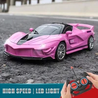 1:18 Rc Car Boys Toy 4Ch Remote Control Racing Cars with Led Light Radio-Controlled Drifting Vehicle Electric Model Kids Gift 1
