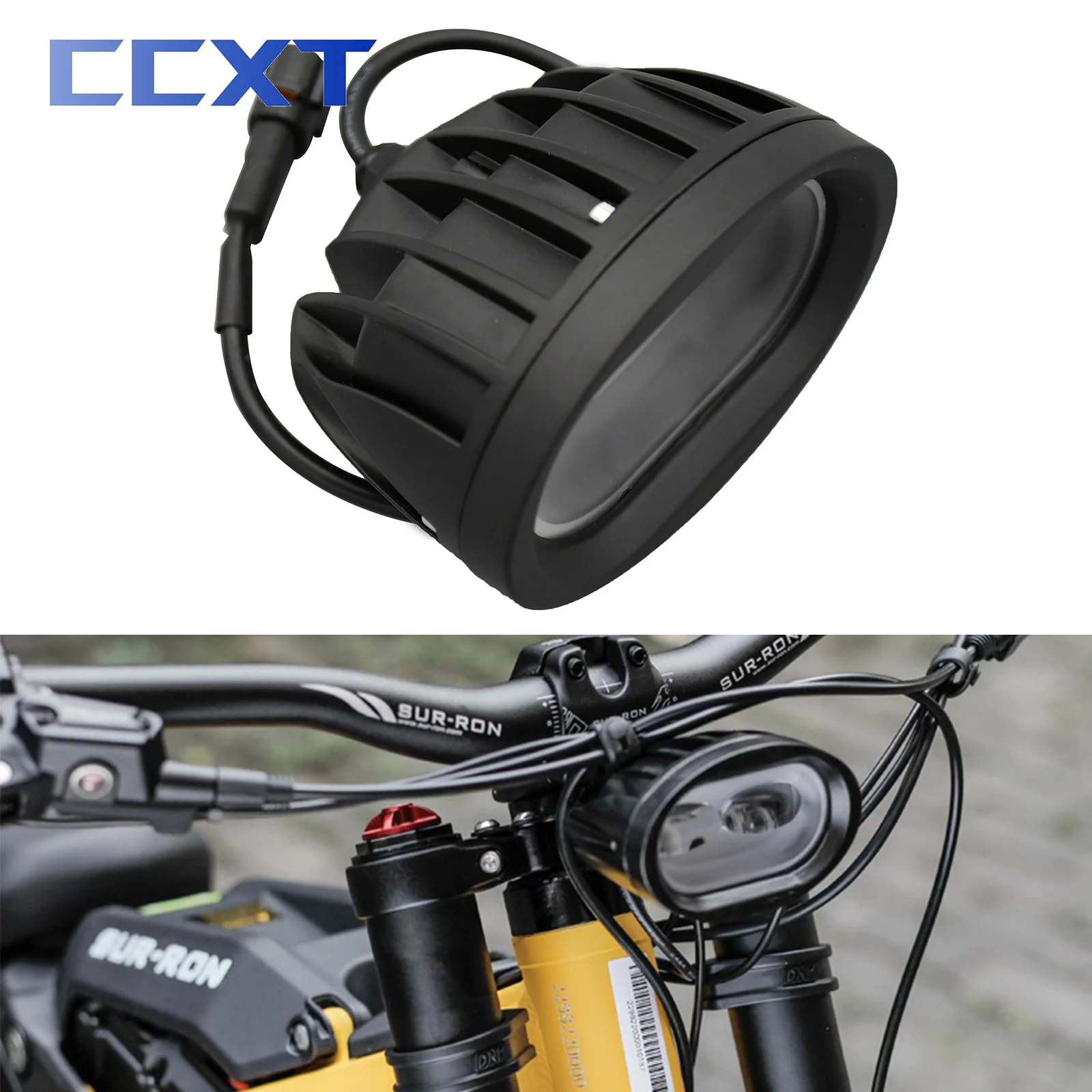 Motorcycle Led Front Head Light Headlight Bracket For Sur-Ron Light Bee S & Light Bee X For Segway X260 X160 Dirt Bike Universal