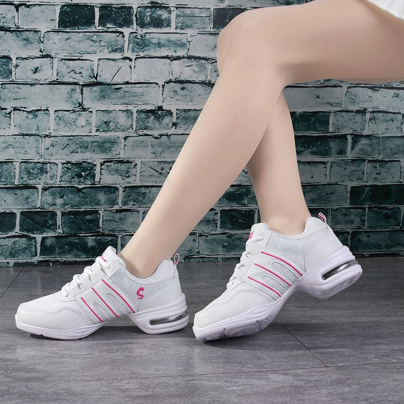 Dancing Shoes For Women Sports Feature Modern Jazz Dance Shoes Soft Outsole Breath Dance Shoes Female Waltz Sneakers Wholesale 5