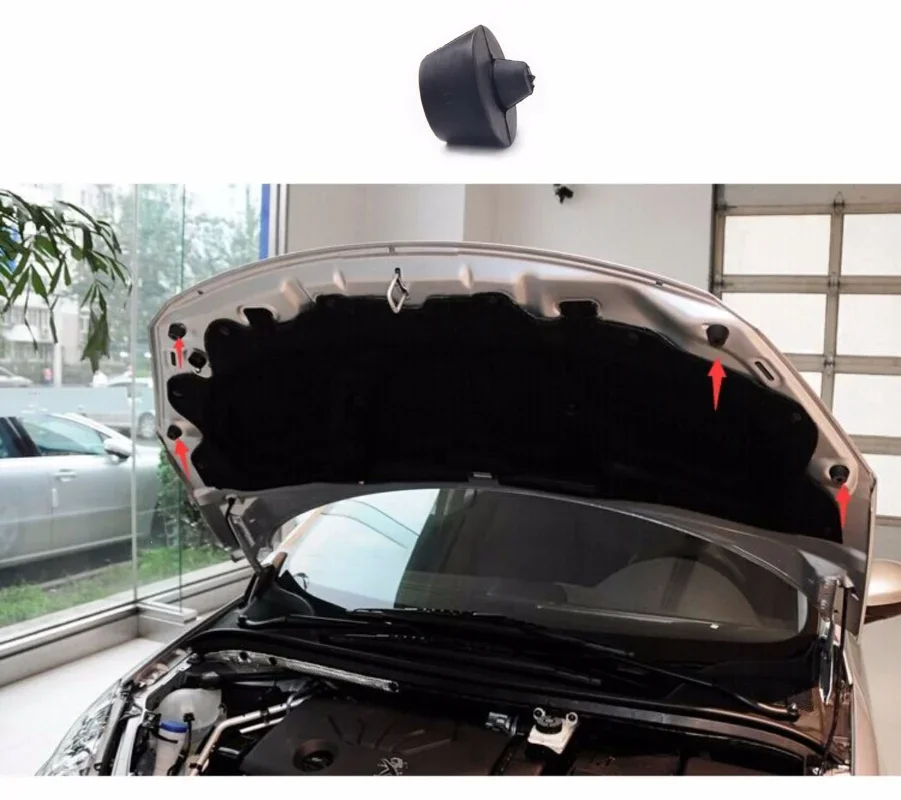 Blocco Tampone Cofano Auto 4 Pezzi 873361 Per 207 307 607 CC Macchina Copertura Gomma Molo 88020579