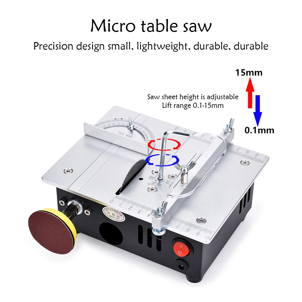 Multifunctional Mini Table Saw Electric Desktop Saws Small Household DIY Cutting Tool Woodworking Bench Lathe Cutter Machine