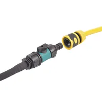 Plastic Valve Quick Connector 3/4" Thread to PE Pipe Barb Connectors 16/20/25mm Garden Watering Prolong Hose Adapter Switch 2