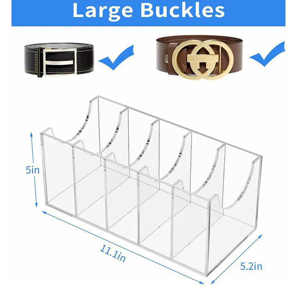 

Acrylic Belt Container Storage Holder Stay Organized With Style Easy To And Acrylic Belt Organizer