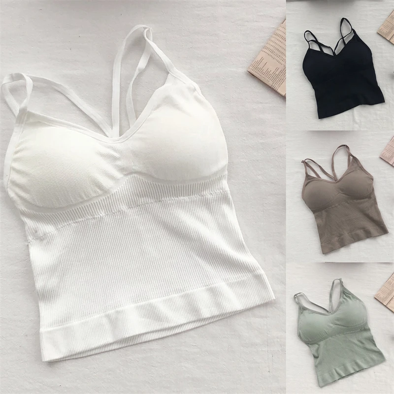 Ladies Push Up Bras Comfortable Sexy Tops Women's Beauty Back Camisole