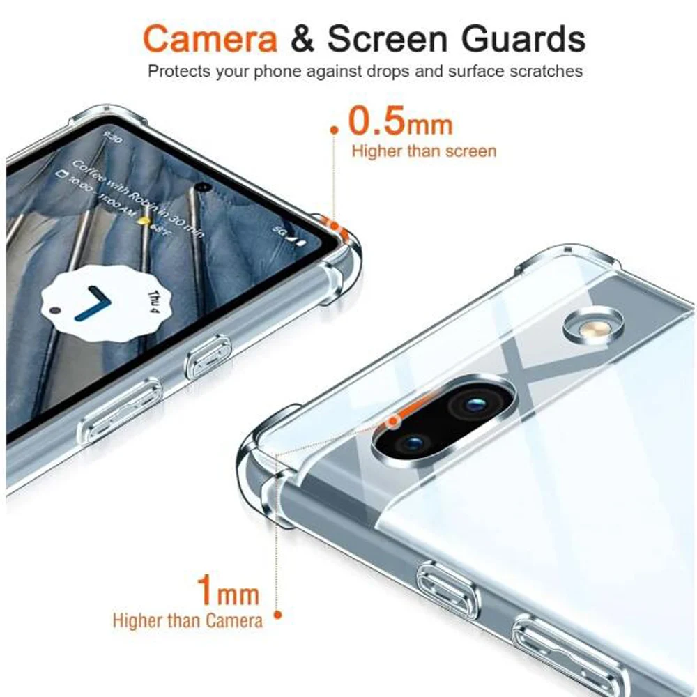 Sleek Transparent Crossbody Lanyard Phone Case with Silicone Strap Cover
