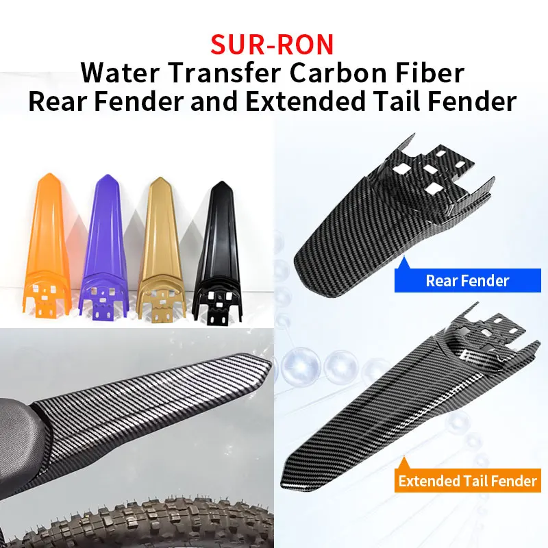 Surron Parts Fender About Sur Ron Light Bee Electric E-Bike Ciclomotore Cross Mudguard Telaio Posteriore Dirt Pit Bike Accessori Moto