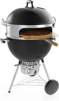 Multi-purpose Rotisserie and Pizza Combo Kit for Weber 22-Inch Kettle Charcoal Grills - Include Pizza Peel and Pizza Stone 2
