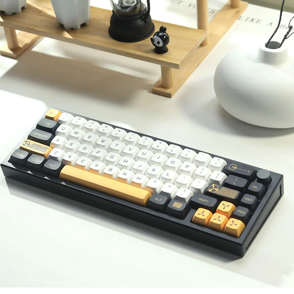 알루미늄 합금 기계식 키보드 키트, 프로그래밍 가능한 베어본 키보드 키트, 66 키, 남향 RGB