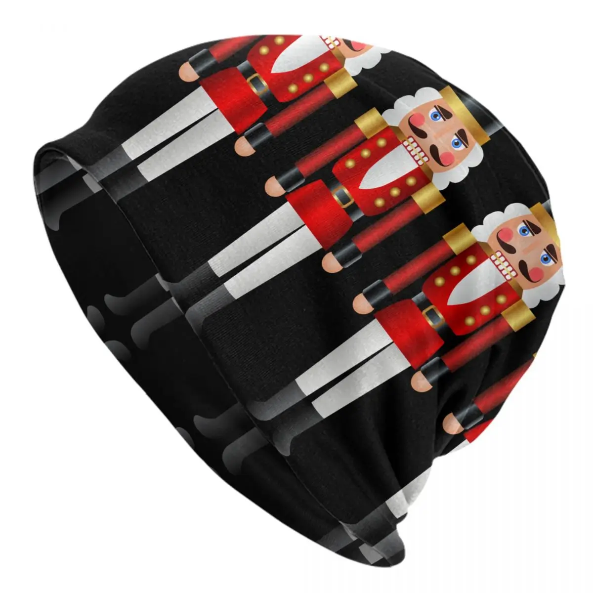 

Мультяшные рождественские регулируемые шапочки с солдатиком, облегающие шапки для мужчин и женщин, трендовая зимняя теплая вязаная шапка унисекс, шляпы для взрослых, шапки