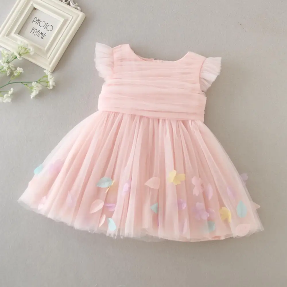 SummerButterflyNewBornBabyGirlDress36121824Months2Year