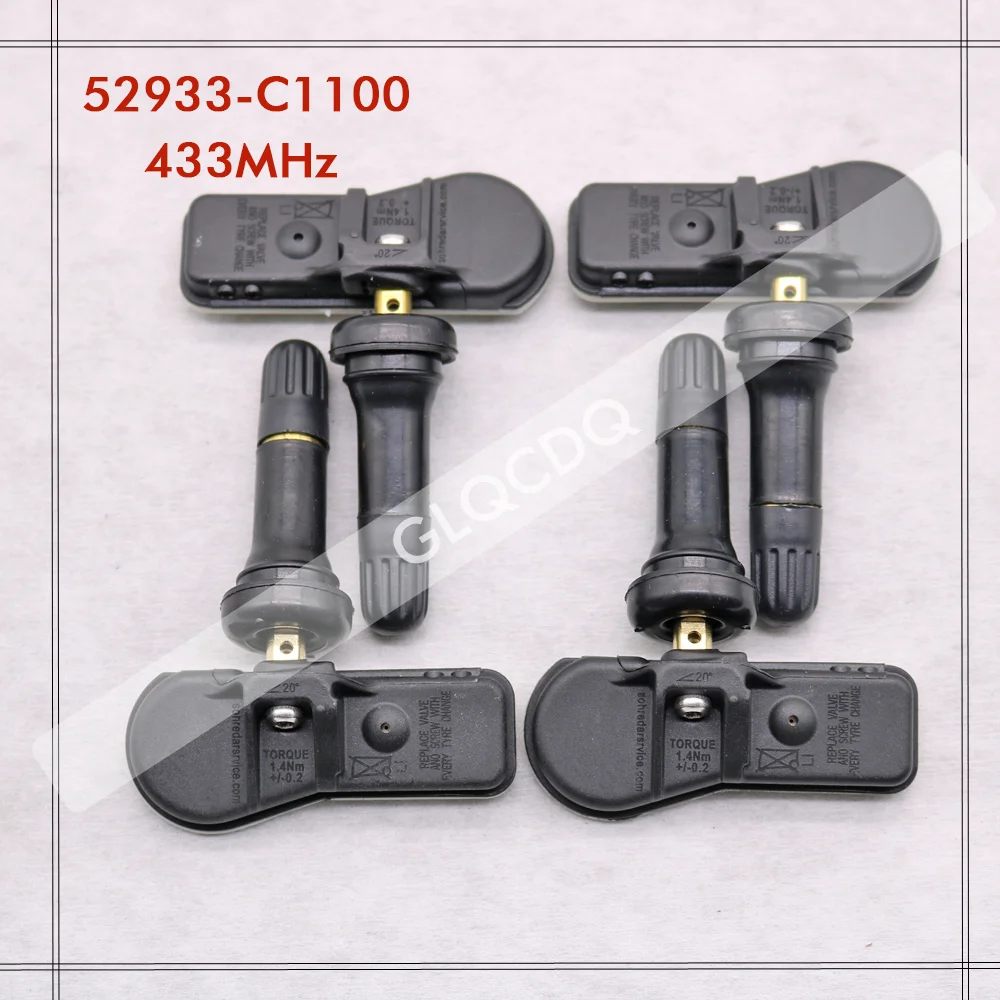 Sensore Tpms Per Hyundai Santa Fe (Tm) 2018-2024 Sensore Pressione Pneumatici Hyundai Tpms 433Mhz 52933-C1100 52933 C1100 Sensori Pneumatici