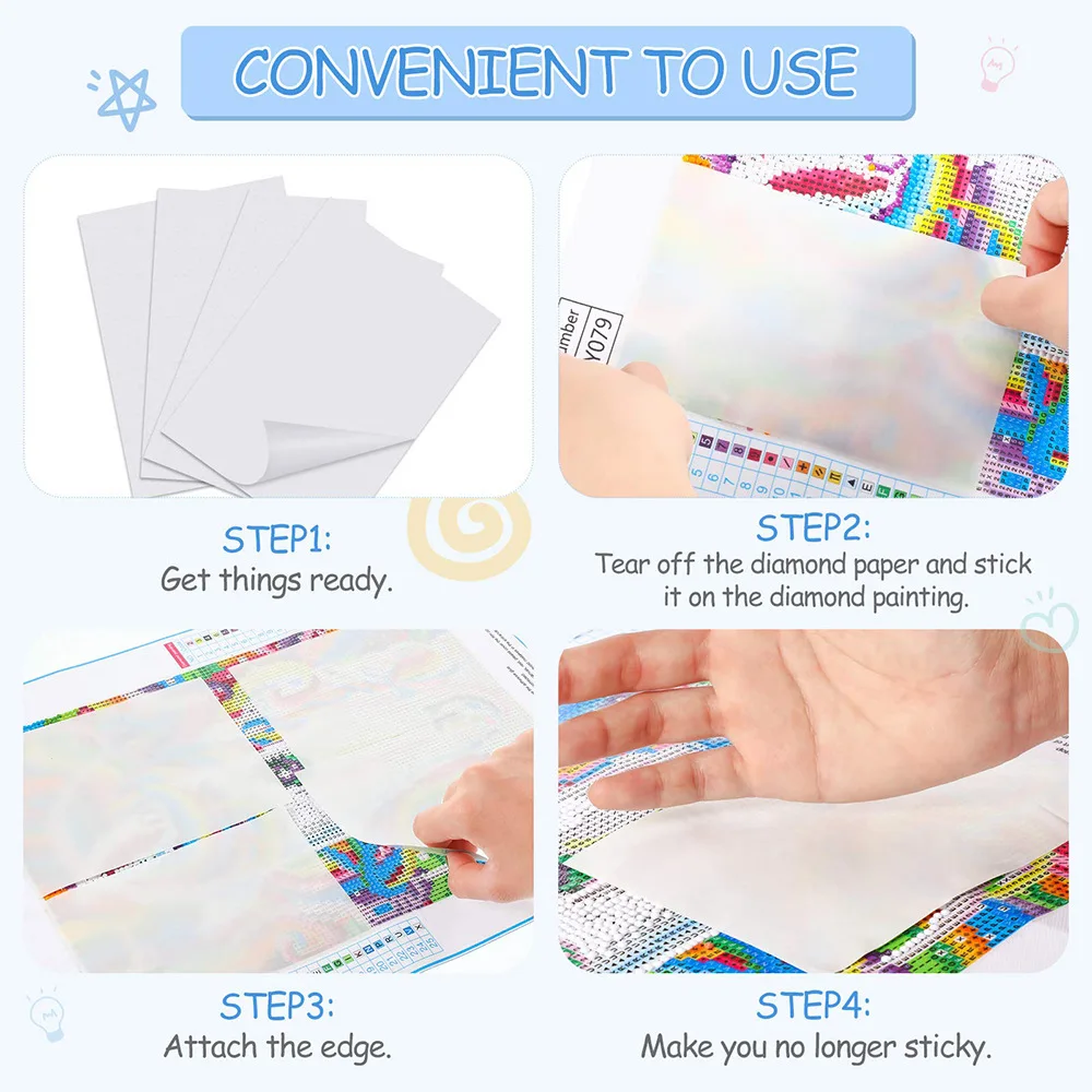 Diamond Painting Release Paper 10/20/50pcs Non-stick Cover Dustproof Release Oil Paper 5D DIY Replacement Accessories diamond painting accessories