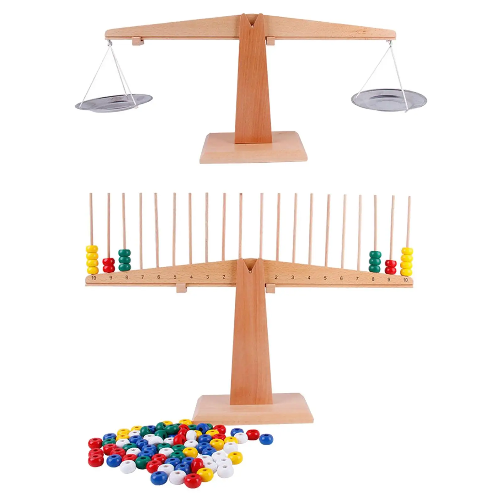 

Wooden Balance Counting Toys Develops Motor Skills Fun Interactive Montessori Educational Toy for Boy Girls Party Favors Kids