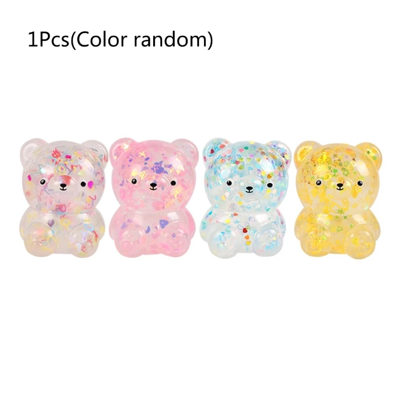 Squeeze Fidgets Toy TPR Squishy JellyBear Soft Stress Vent Balls Toy Party Favor Pressure Release Toy ADD Children Gift 5