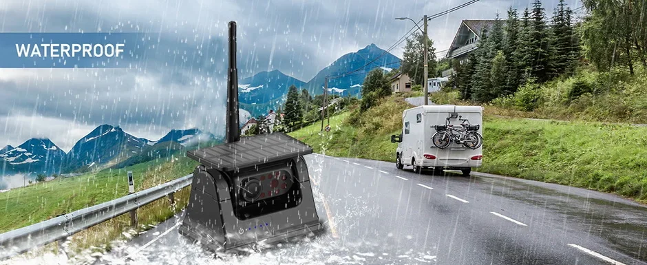 Side profile of rear camera