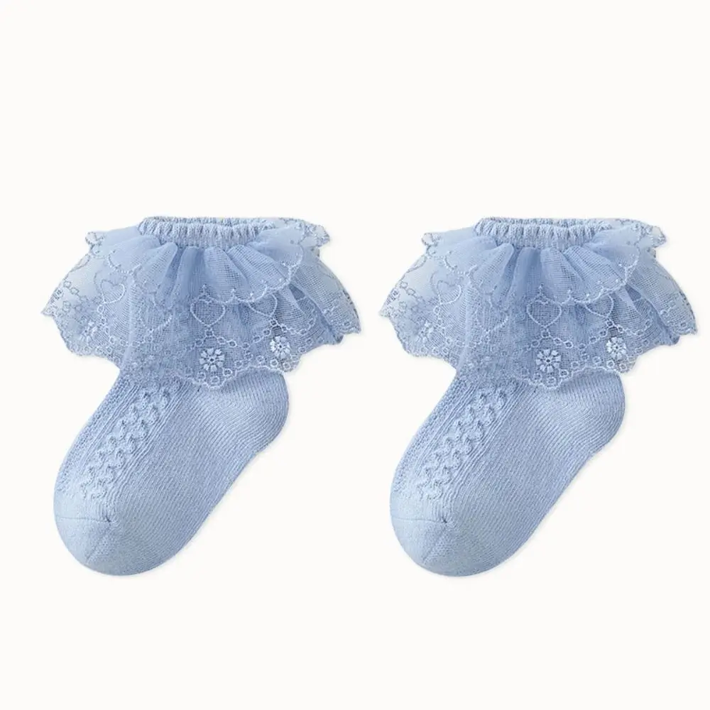 3Pairs Candy Colors Lace Lolita Baby Ankle Socks Sweet Hosiery Children Cotton Socks Short Tube Kids Toddle Princess Socks Kids