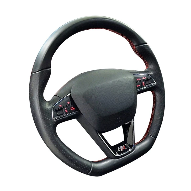 Coprivolante Per Auto In Pelle Artificiale Treccia Per Seat Leon Cupra Leon St Cupra Leon St Cupra 2013-2019 Ateca Cupra Ateca Fr