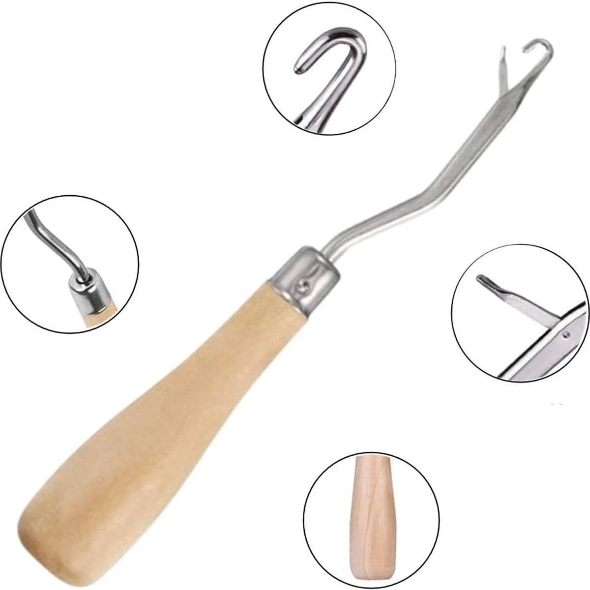 Crochet Hooks Needle Knitt for Making Jumbo Braiding Dreadlock Hair Tools Weaving Dreadlock Extension