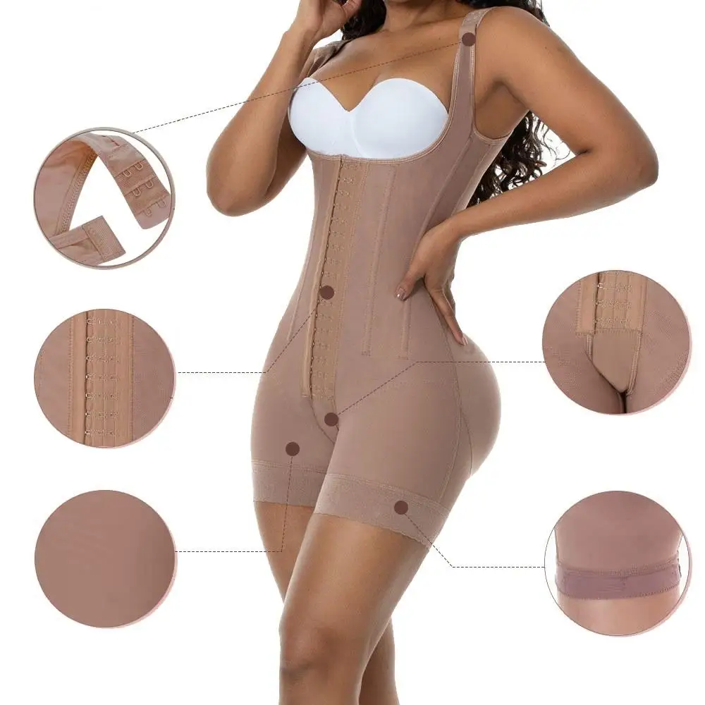 

Steel Bone Liposuction Post Surgery Fajas Colombianas Shapewear BBL High Compression Garments Postpartum Tummy Control