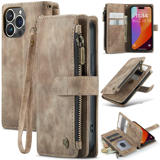 Iphone 14 Pro Max Wallet Case  Case Iphone 14 Pro Max Luxury - Luxury  Wallet Pu - Aliexpress