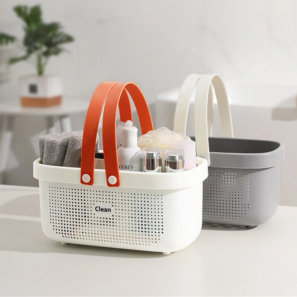 Portable Shower Caddy Basket Plastic Organizer Storage Tote With Handles Toiletry Bag Bin Box For Bathroom Kitchen Dorm Room storage bag shower caddy basket