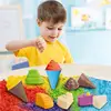 Play Sand For Sensory Table Sensory Toys Moldable Sand Fake Sand Play Set Educational Toys Kids Sand Sensory Sand With Tools & 3