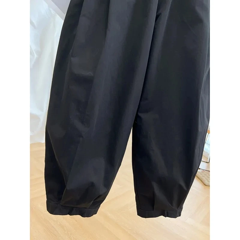 Plus Size 6XL 150kg Women Spring Harem Pants Cross-pants High Elastic Waist Long Trousers Oversized Black Color Large Trousers