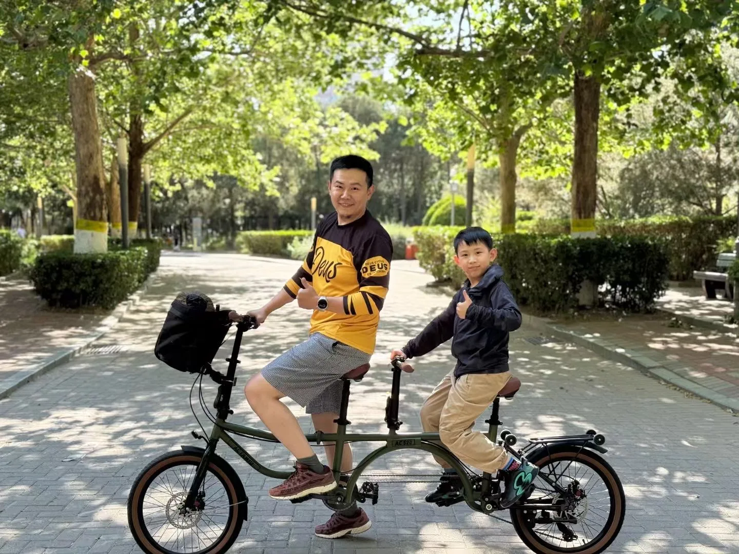 16Inch Tandem Riding Quad Folding Bicycle/Four Folding Bike