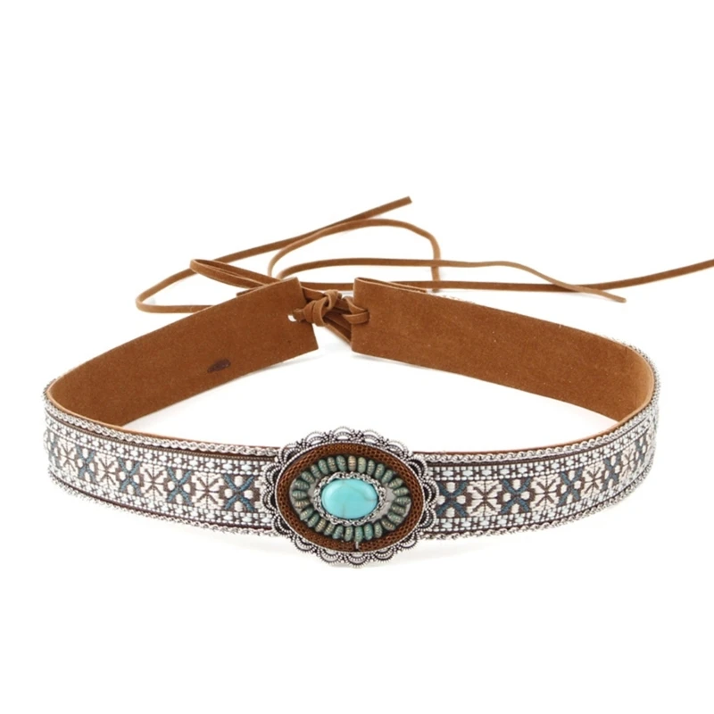 6st Bling Strass Hoedenband, Cowboy Hoedenband Veelkleurig Retro