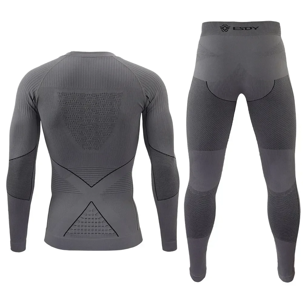 

Tactical Cycling Thermal Men Sets Thermo Tight Training Underwear Seamless Function Long Sports Outdoor Breathable