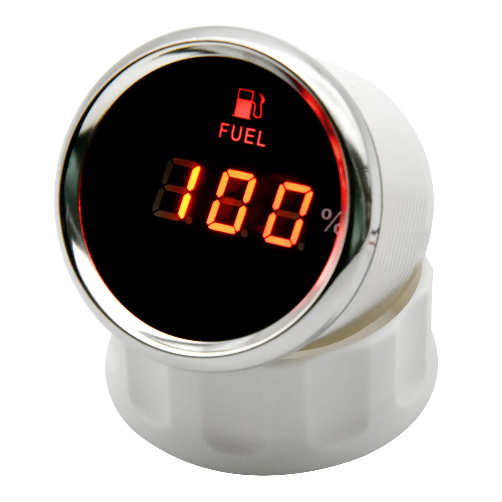 디지털 적색 LED 연료 레벨 계량기 표시기, 범용 자동차 보트용, 240-33ohm, 52mm 오일 탱크 레벨 게이지, 12V, 24V DC