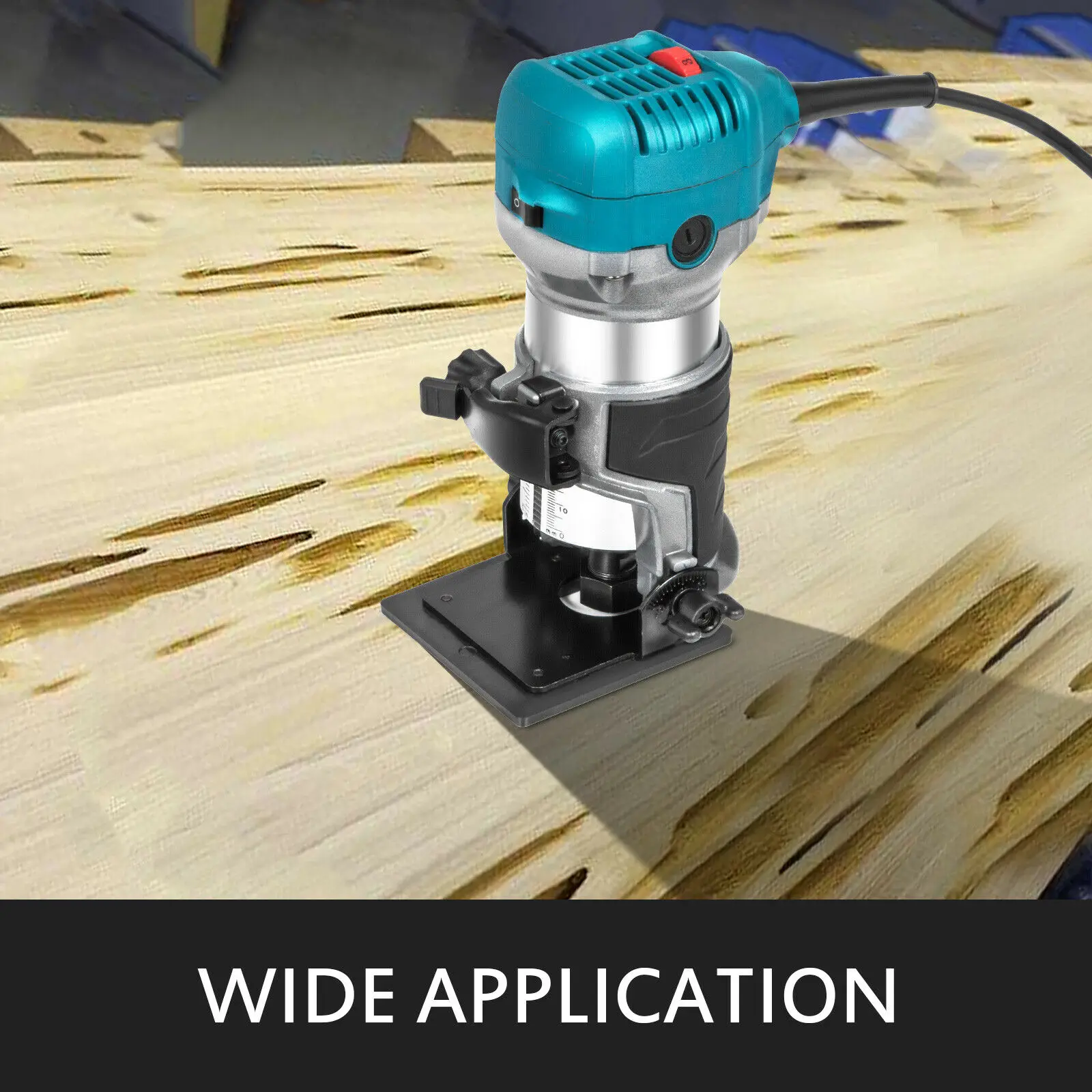 VEVOR Wood Router Wood Trimmer Machine Electric Hand Trimmer 30000RPM Power Carpentry Tool Woodworking Trimming Grooving Carving 2