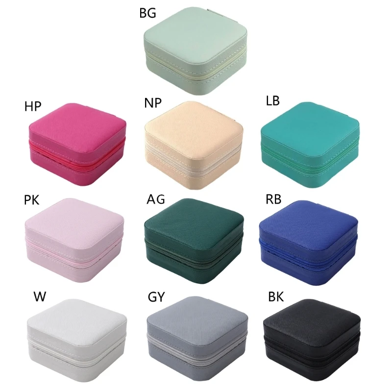 

Y1UE Small Jewelry Box Travel for Necklaces Earrings Bracelets Rings Gift