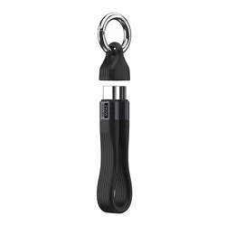 Portable 240W USB - C Keychain Cable with 40Gbps Data Transfer and 8K Video Display (Black)