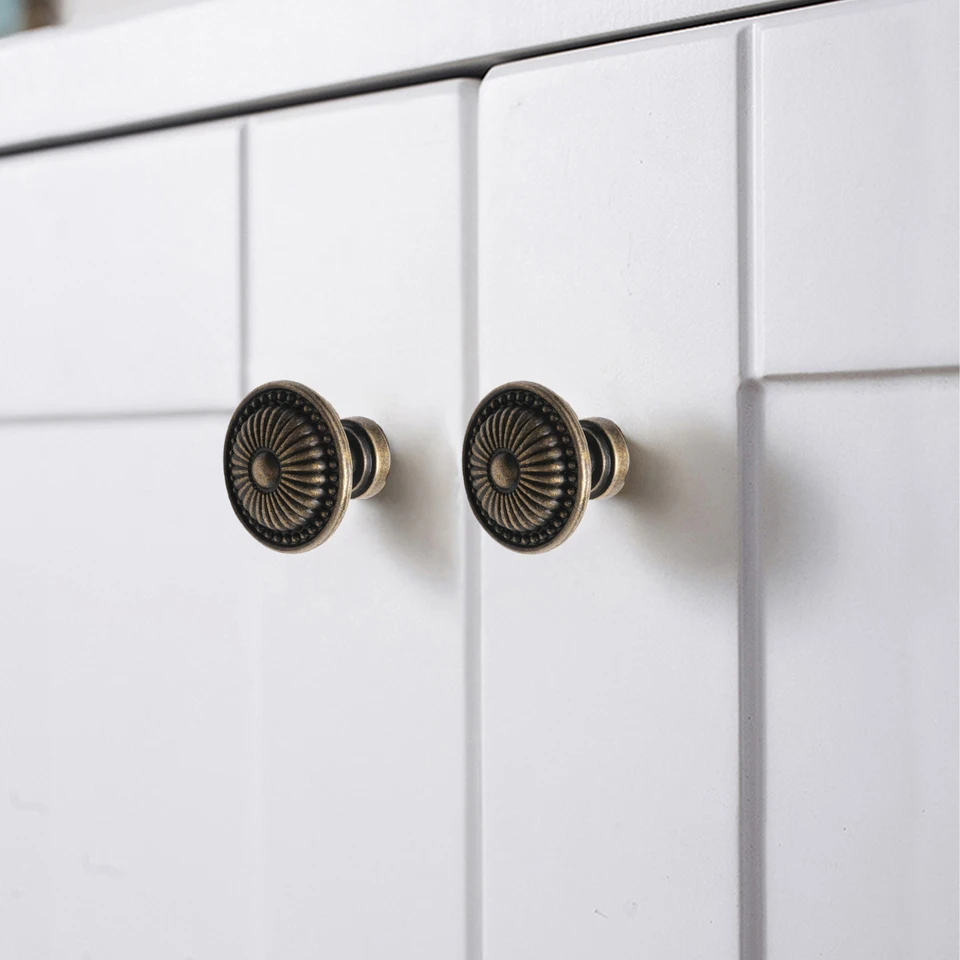 Tiradores Para Muebles De Cocina O Armarios - Juego De 4, Bronce Retro, Distancia 64 Mm