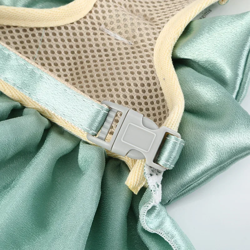 Luxury Cat Harness Dress Big Bows Design Cat Clothes Adjustable Pet Harness and Leash Set for Cats Small Dogs Yorkie Poodle 5