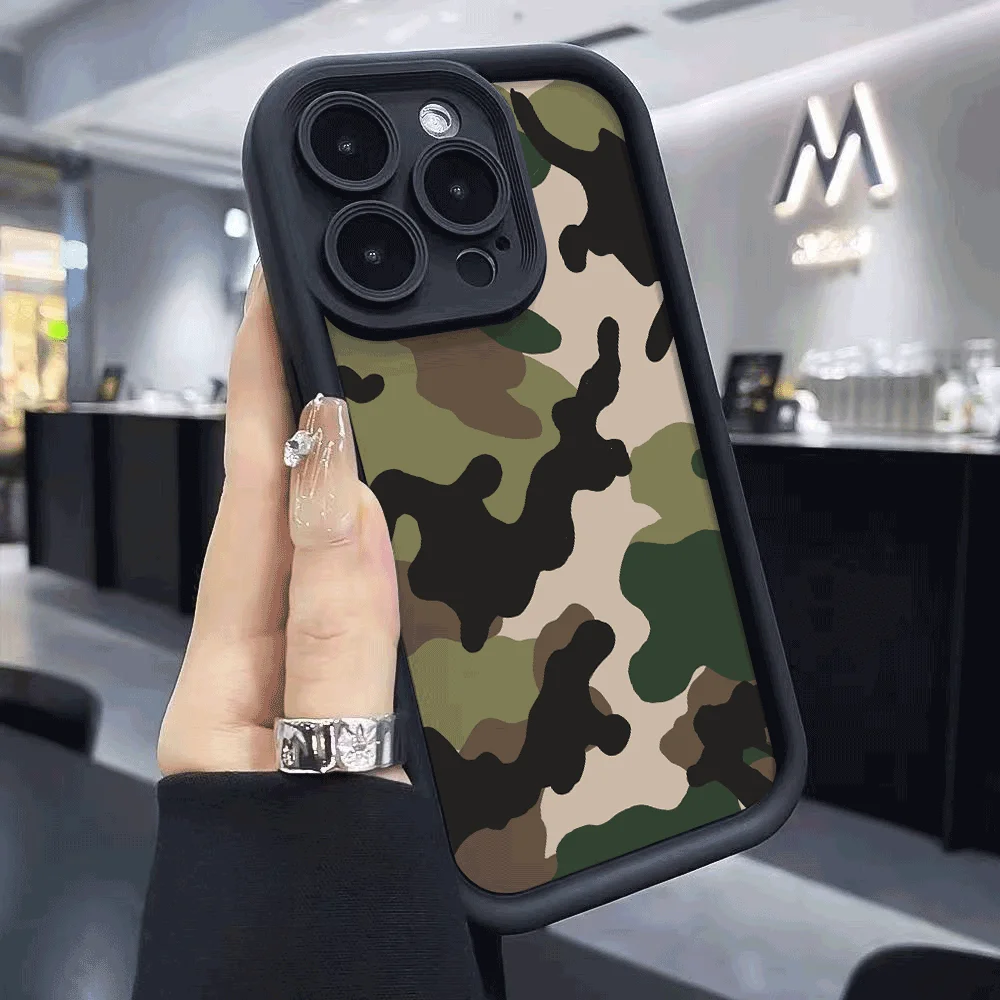 Camouflage Shockproof Anti-Slip Phone Case - Soft TPU Cover