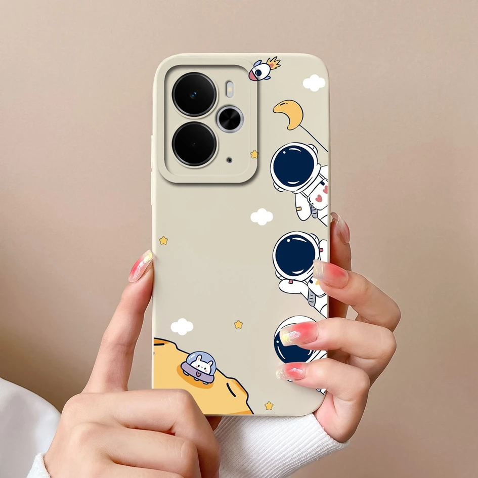Luxury Floral Print Liquid Silicone Case - High Quality, Anti-Drop, Durable, Anti-Slip Housing