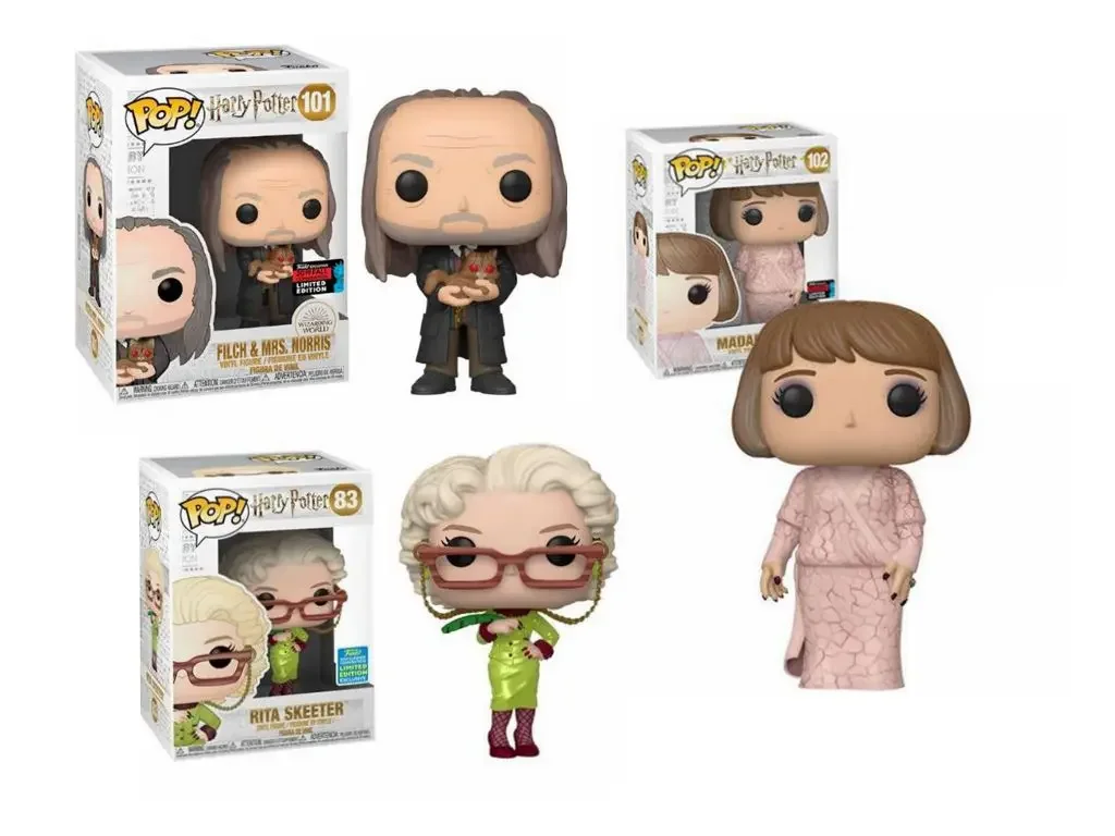 Serie Pop Harri Signora Maxime Rita Skeeter Filch & Mrs.Norris Vinyl Figure Dolls Model Toys For Children Regalo Di Natale