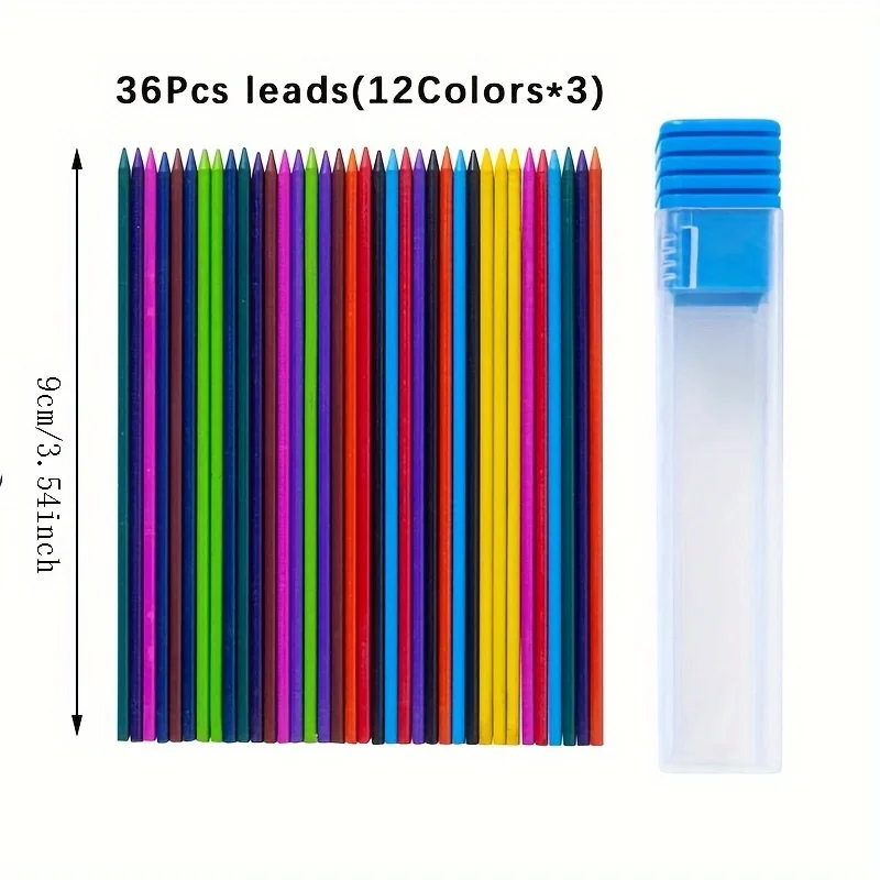 2 boxes/72 pieces of 2.0mm pencil lead art and painting design special high-quality office and learning supplies 4