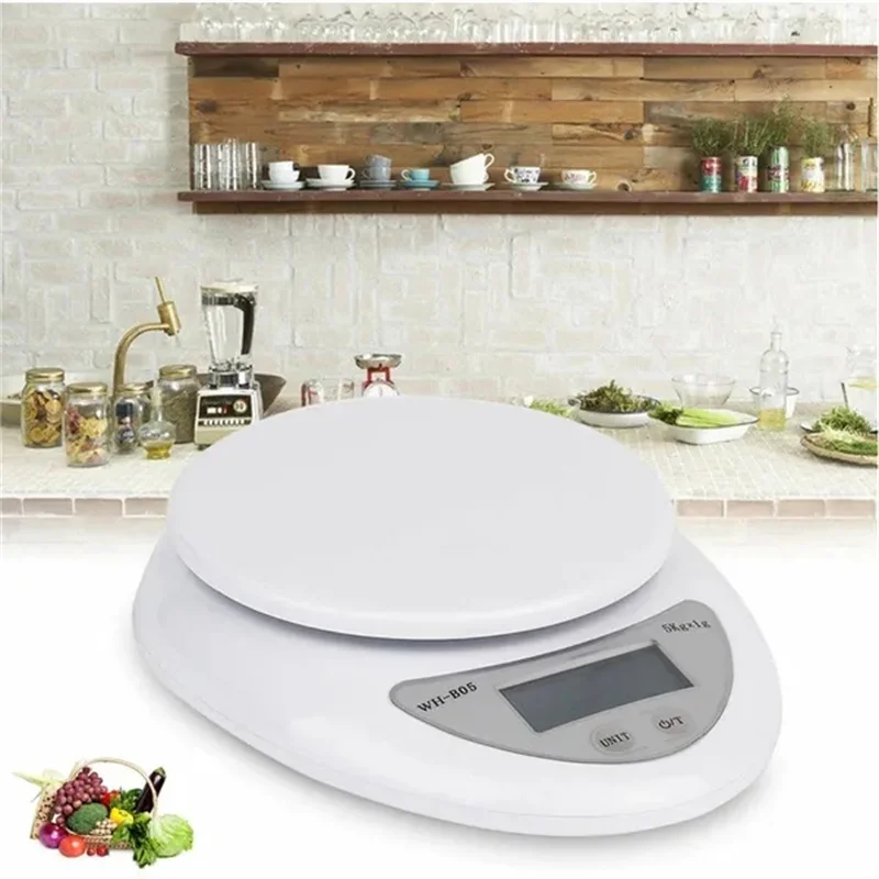 5kg/1g Portable Digital Scale LED Electronic Scales Postal Food Balance Measuring Weight Kitchen LED Electronic Scales