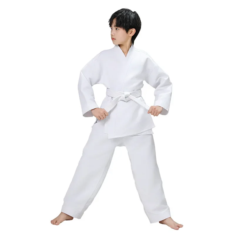 Breathable Karate Uniform Lightweight Pants Jackets Martial Arts Uniform Free Belt Students Sports Suit