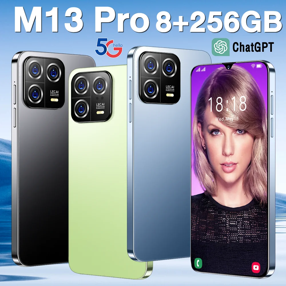 

Смартфон VER M13Pro, 4 ядра, 4 + 64 ГБ, 7,3 дюйма, Android 13