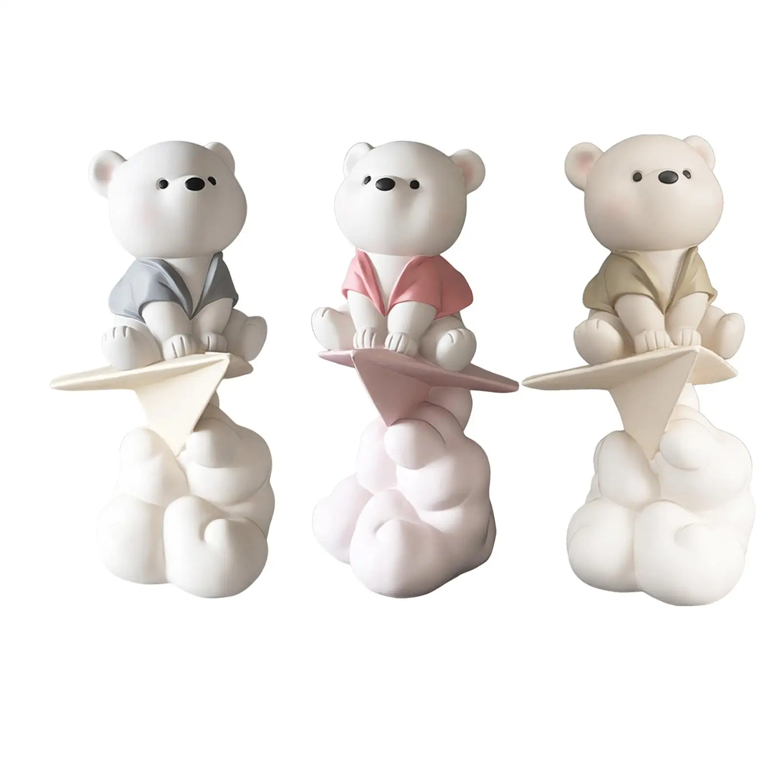 Adorable Bear Statue Ornament Table Versatile Collection Desktop Sculpture for Cabinets Bookshelf Entryway Bedroom Decoration Adorable Bear Statue Ornament Table Versatile Collection Desktop Sculpture for Cabinets Bookshelf Entryway Bedroom Decoration